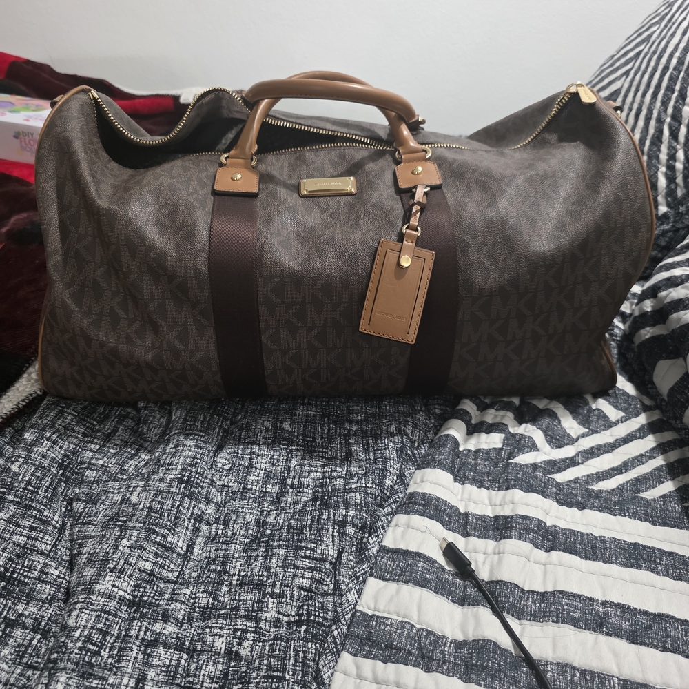 Michael Kors Brown Duffel Bag